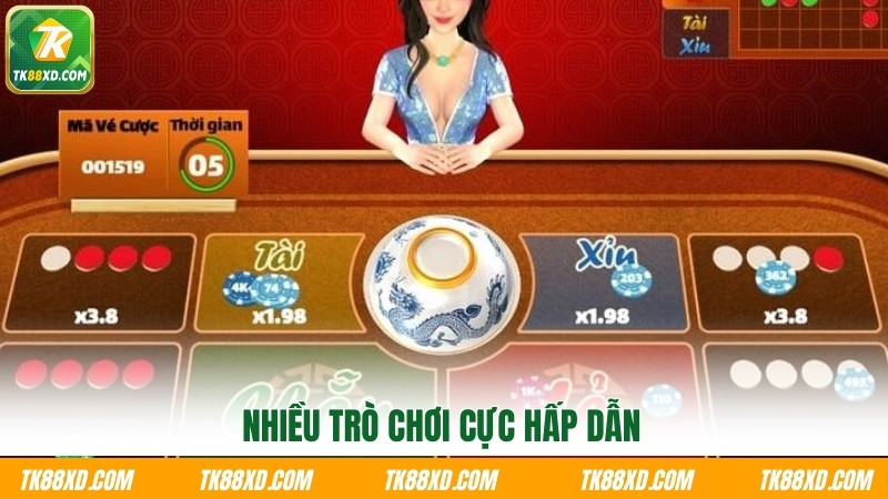 Nhiều trò chơi cực hấp dẫn Nhiều trò chơi cực hấp dẫn